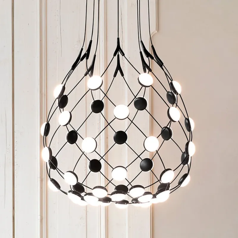 MESH lampă suspendată negru 50 cm - Luceplan Plată sigură