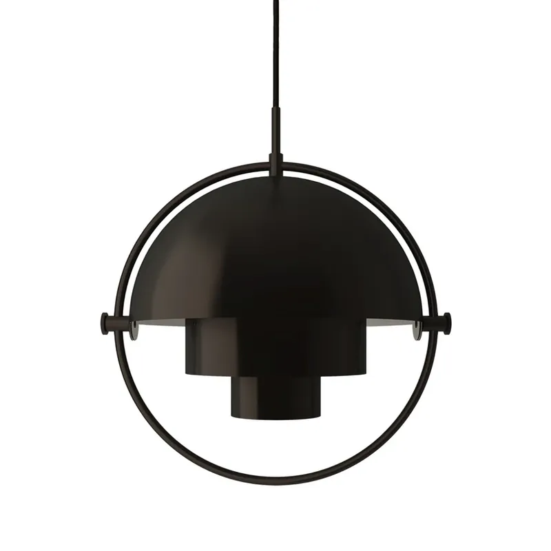 Multi-Lite Lustră Pendul Small Black Brass - GUBI Super ofertă