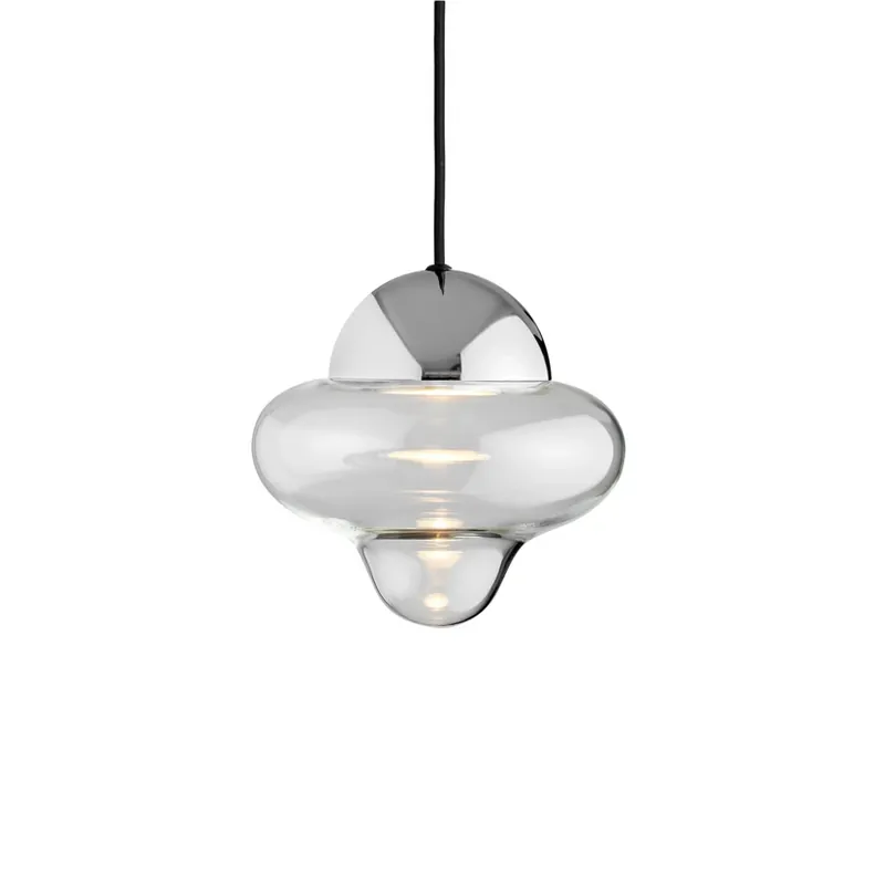 Lampă suspendată Nutty Clear/Chrome - DESIGN BY US Retur gratuit