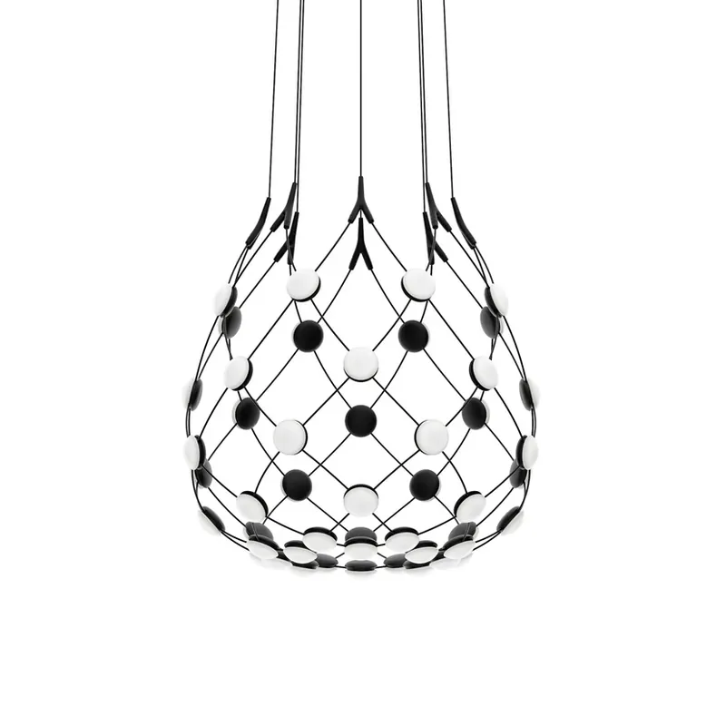 Vezi acum Mesh Lustră Pendul Ø55XH55 1m Phase Black - Luceplan