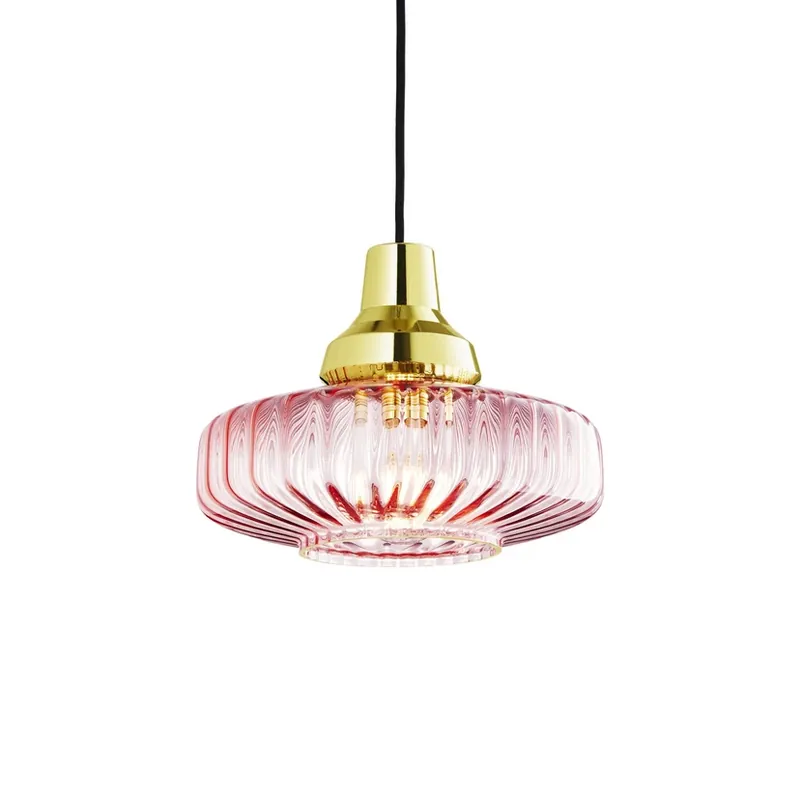Retur ușor Lampă suspendată New Wave Optic roz/auriu - DESIGN BY US