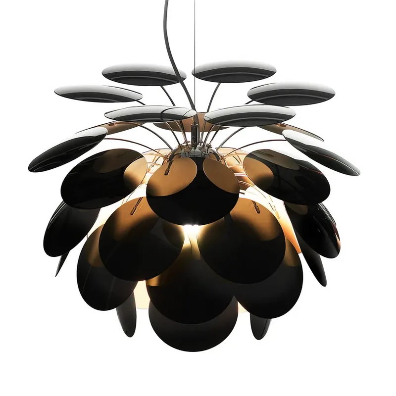 Cel mai vândut Discoco Lustră Pendul ø88 Black/Gold - Marset