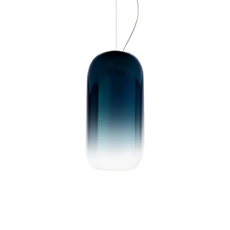 Reducere specială Gople Mini Lustră Pendul Blue Sapphire/Black - Artemide