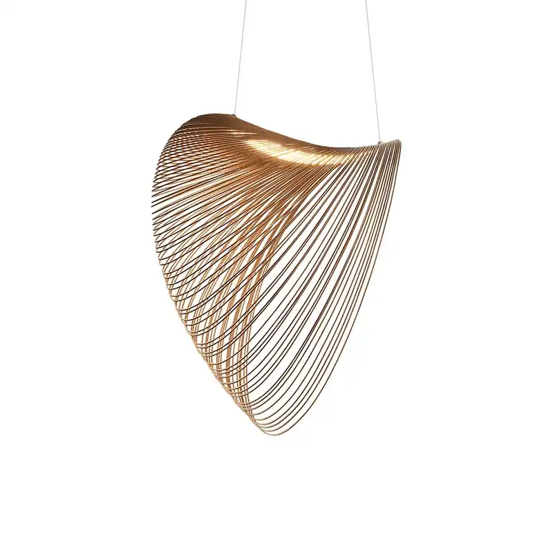 Reducere specială Illan Lustră Pendul Ø80 Birch - Luceplan