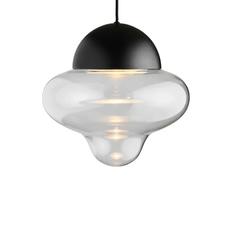 Lampă suspendată Nutty XL Clear/Black - DESIGN BY US Retur gratuit