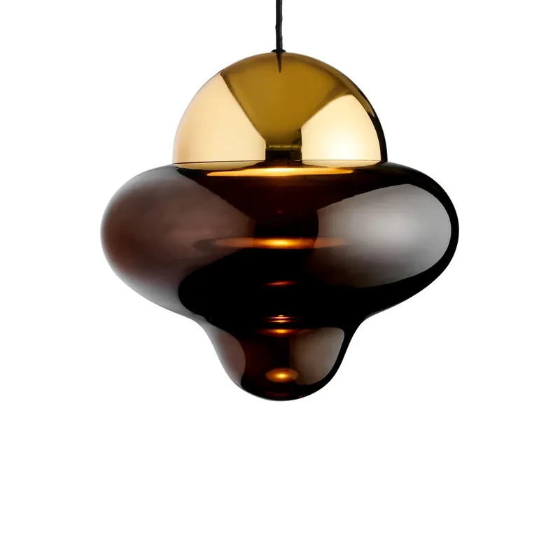 Cumpără acum Lampă suspendată Nutty XL maro/auriu - DESIGN BY US