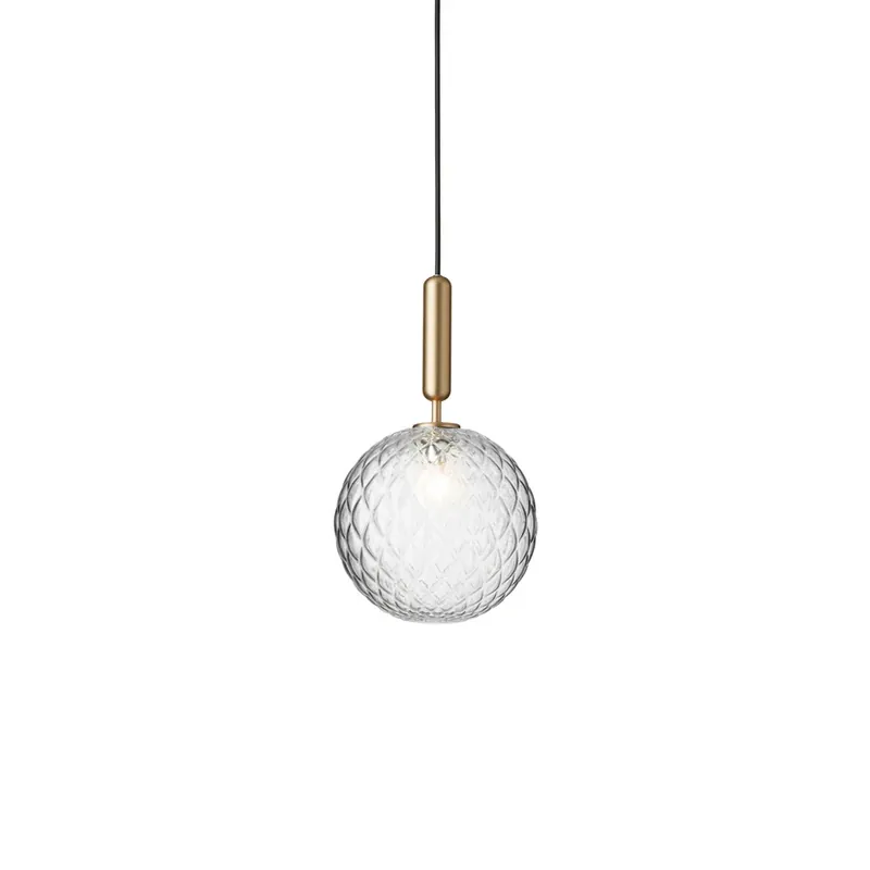 Expediere rapidă Miira 1 Lustră Pendul Large Brass/Optic Clear - Nuura