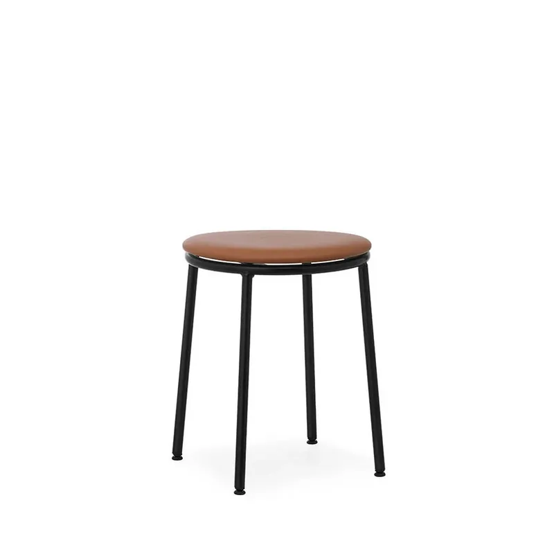 Preferatul clienților Circa Scaun 45 cm piele neagră tapițată - Normann Copenhagen