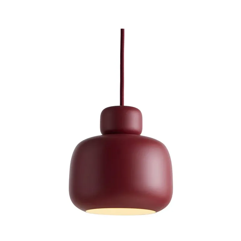 Stone Lustră Pendul Small Deep Red - Woud Preț redus
