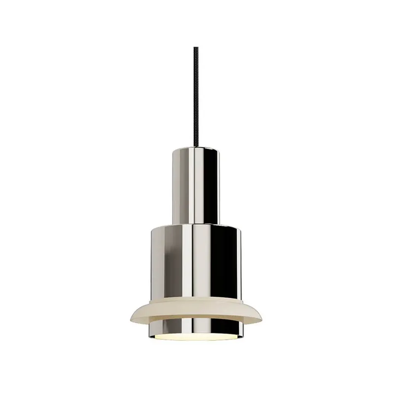 Cumpărături sigure Chaumont Lustră Pendul Ø19xH28 Nichel/White - DCW