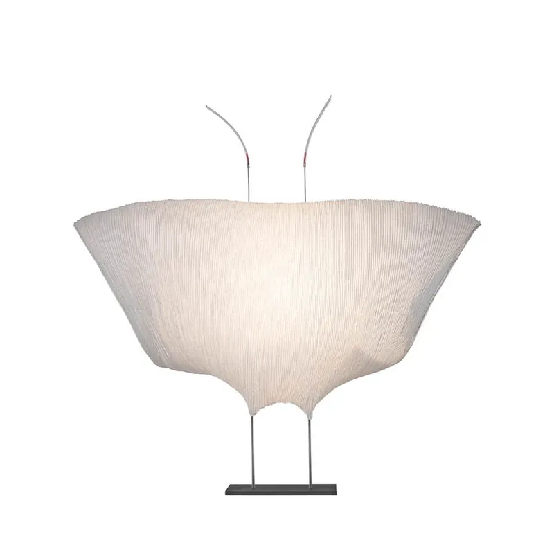 Lampa de masă LED Samurai, albă, hârtie, dimabil - Ingo Maurer Cumpără online