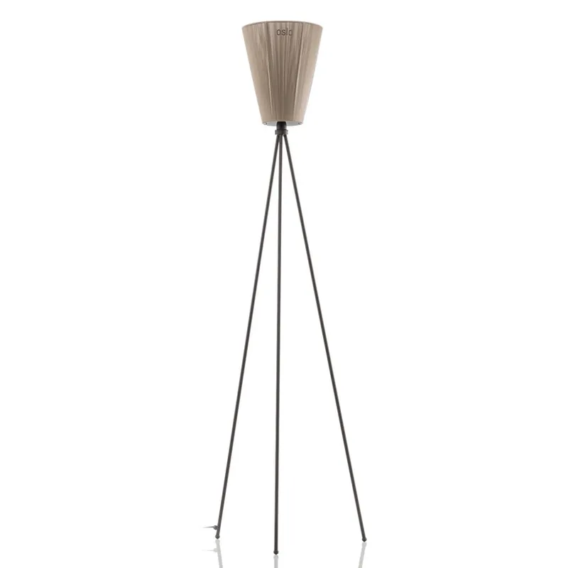 Oslo Wood Lampadar Black/Beige - Northern Discount
