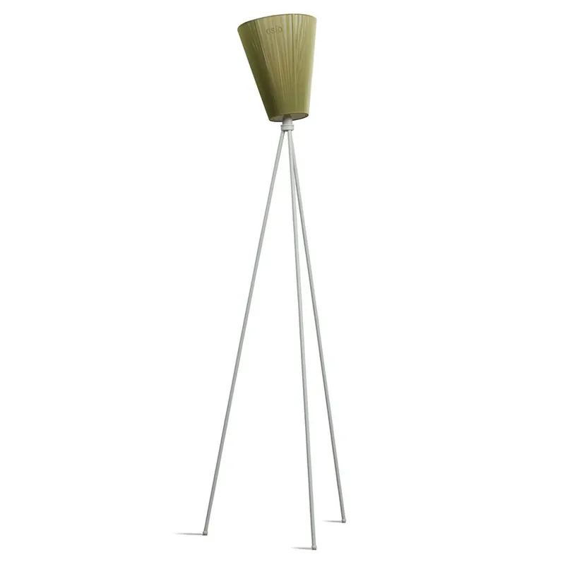 Discount Oslo Wood Lampadar Light Grey/Olive - Northern