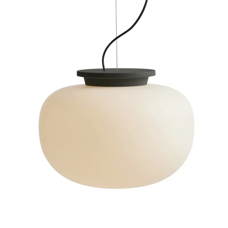 Preferatul clienților Lampa suspendată Supernate Ø38 Opal White/Black - FRANDSEN