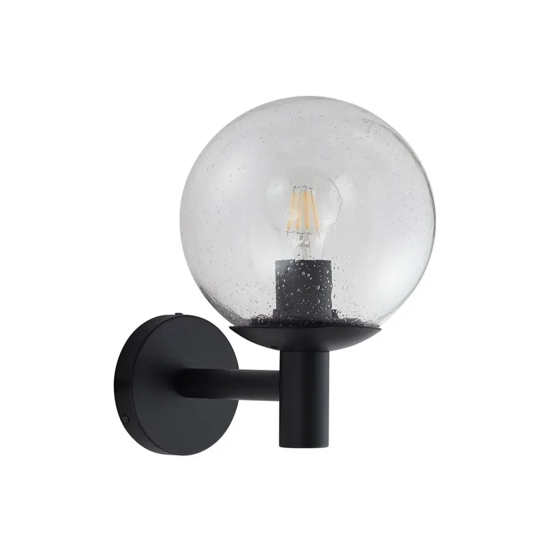 Reducere de preț Dangan Lampă de perete exterior Ø 20 cm sticlă transparentă - Lindby
