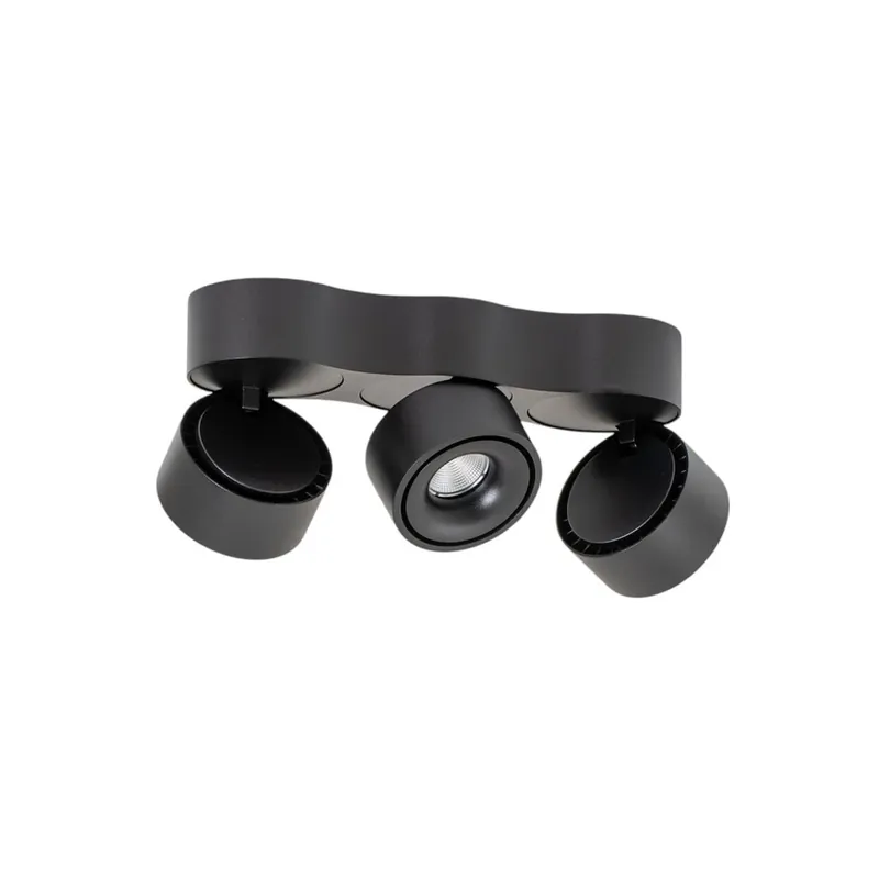 Cumpără acum Rotari 3 LED Spot montat la suprafață 3x8,9W Negru - Arcchio