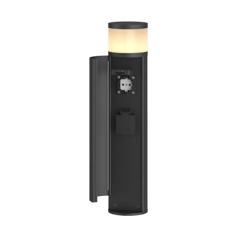 Corban Cover Up Lampă de Grădină de Exterior w/2 Priză Graphite - Lucande Disponibil imediat