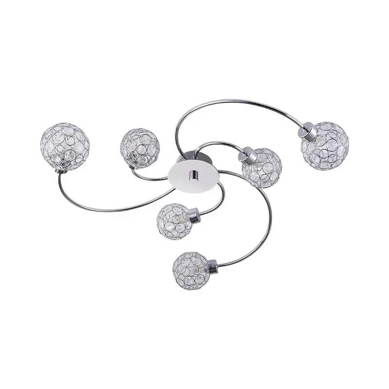 Preț promoțional Tyron Plafonieră Chrome/Clear - Lindby
