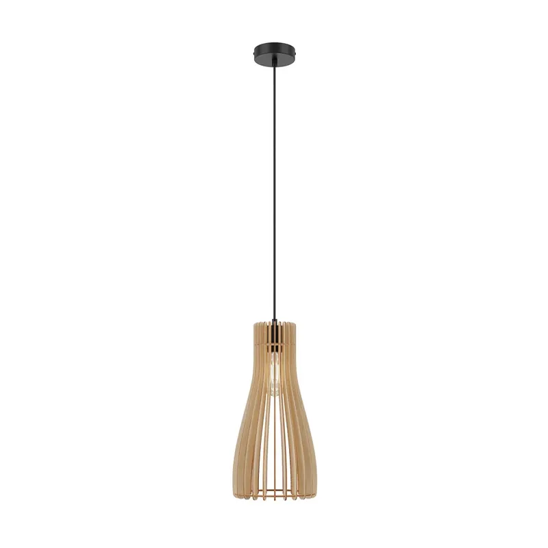 Furn Lustră Pendul Black/Wood - Envostar Plată securizată