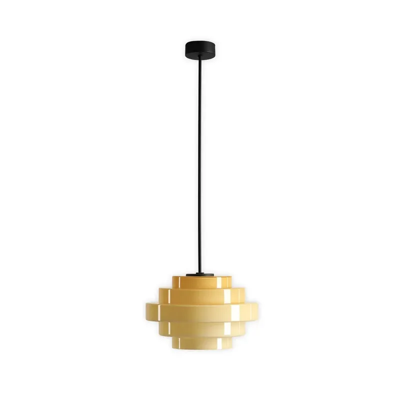 Lampa suspendată Filo, galbenă, Ø 28 cm, sticlă - ALDEX Noutate