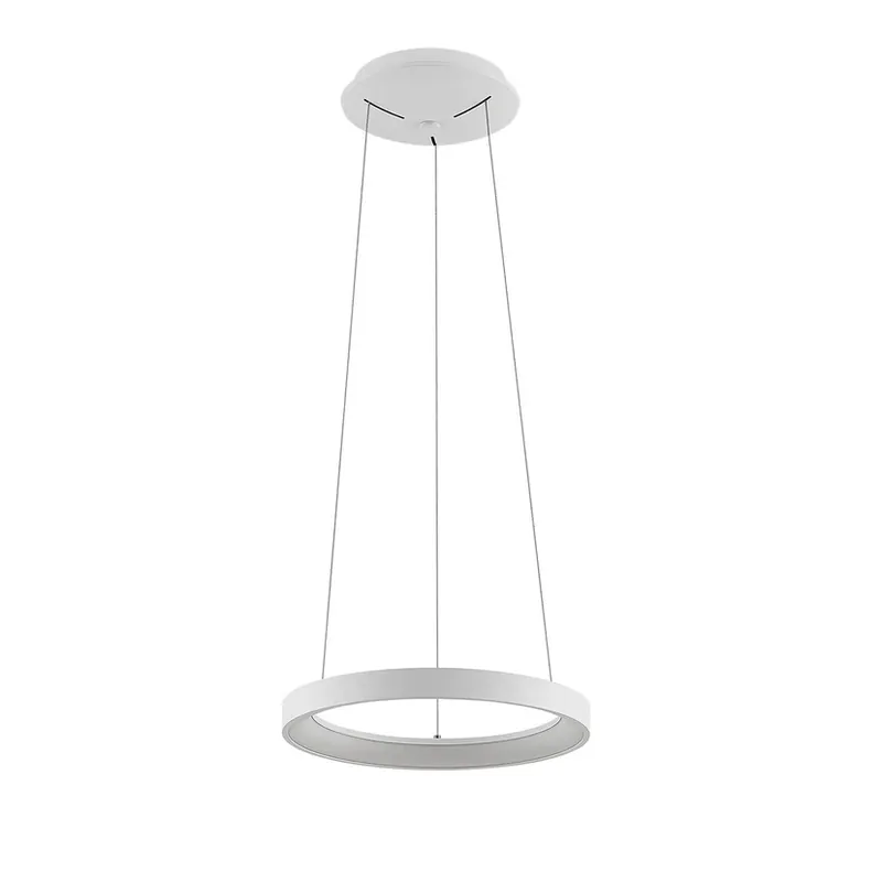 Lampă suspendată LED Vivy, albă, Ø 38 cm, metal - Arcchio Super ofertă