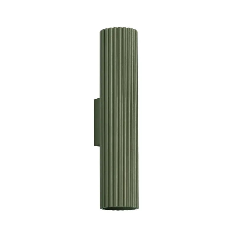ALORA aplică de perete Înălțime 30 cm verde măslin Metal 2 x GU10 - SOLLUX Chilipir