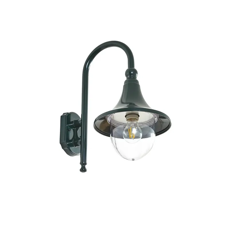 Lampă de exterior Daphne, E27, verde, IP44, metal - Lindby Popular