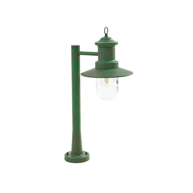 Reducere de preț Bornă luminoasă Eloretta, 60 cm, oțel, verde, E27, IP44 - Lindby