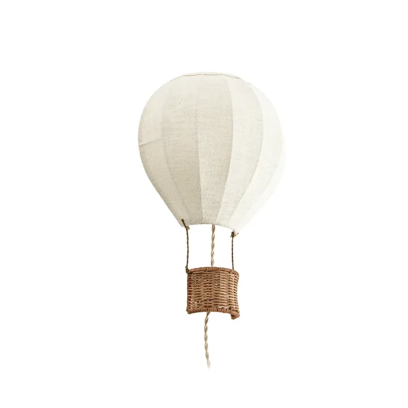 Expediere rapidă Aplică de perete pentru copii Aeris, înălțime 44 cm, material textil/ratan,