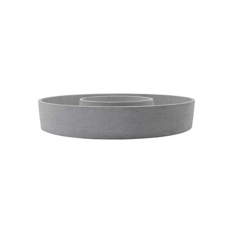 Ofertă exclusivă Ghiveci inelar, Ø 35 cm, beton, gri - House Doctor