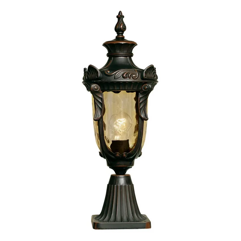Lampă cu soclu Philadelphia, bronz/chihlimbar, 54 cm, IP43 - Elstead Reducere extra