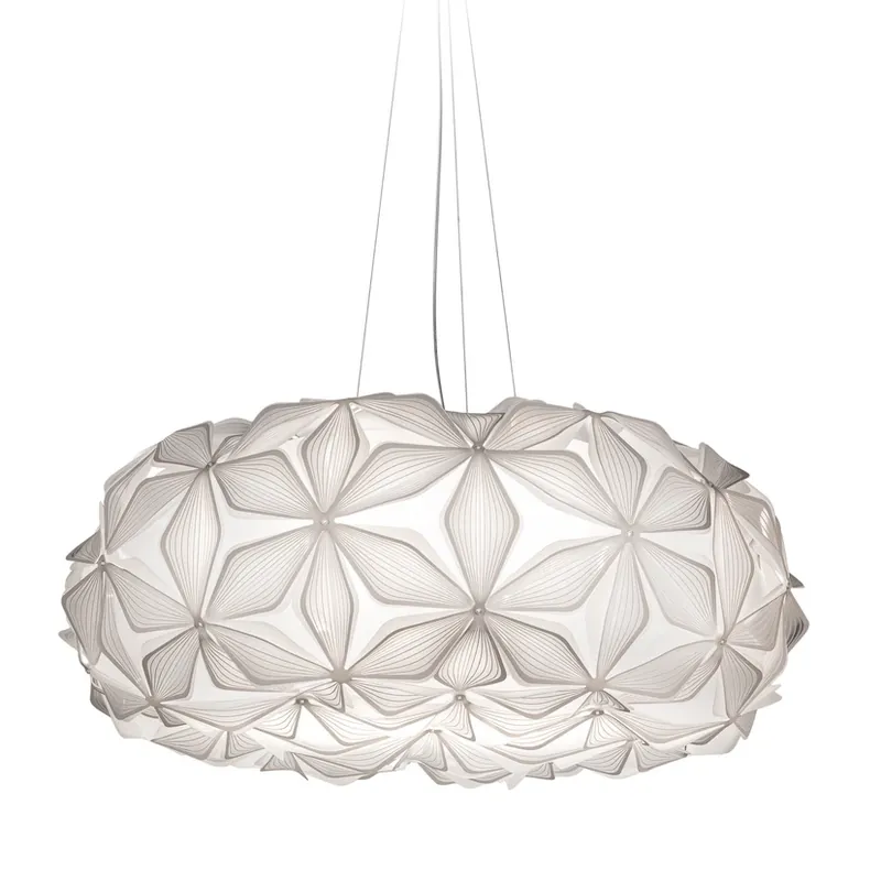 Lampă suspendată C‘EST LA VIE, alb/cablu transparent, Ø 70 cm - Slamp Noutate