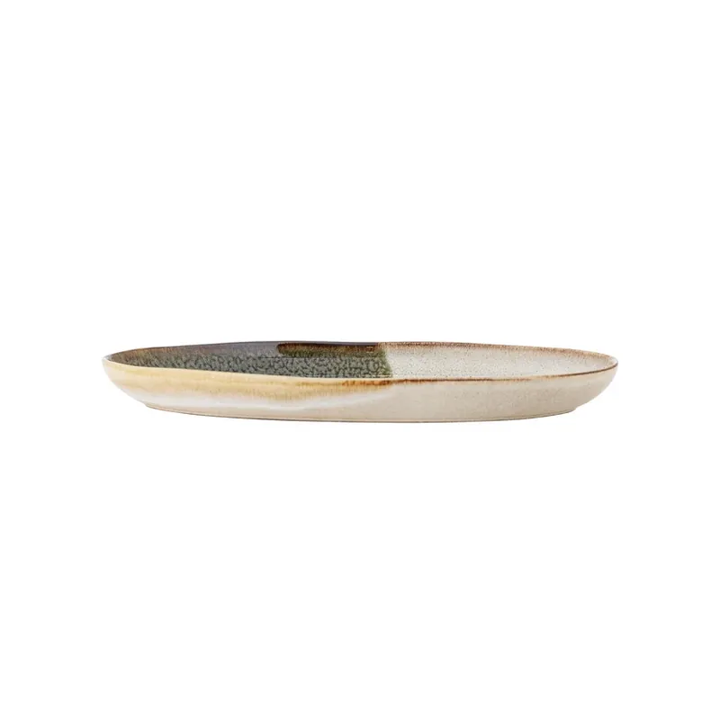 Chilipir Tavă de servire Jules, verde/alb, lungime 34 cm - Bloomingville