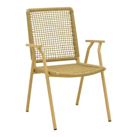 Scaun stivuibil, Weave, Bej, 63x57x86 cm Reducere