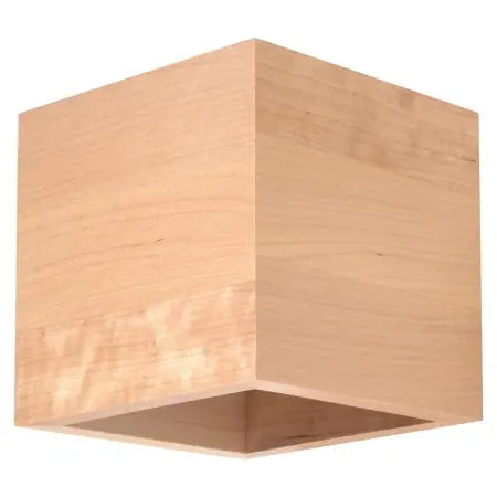 Aplica Quad din lemn, Natural 10x12x10 cm Discount