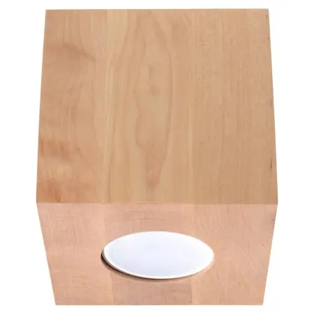Noutate Lustra Quad din lemn, Natural 10x10x10 cm