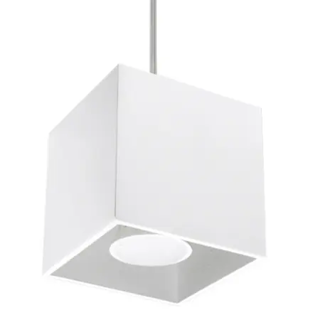 Lustra suspendata Quad Alb 10x10x110 cm Ofertă limitată