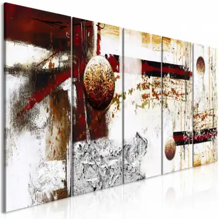 Tablou - Dynamics in Space (5 Parts) Narrow 200x80 cm Nu rata