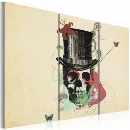 Reducere specială Tablou - Gentleman‘s skeleton 90x60 cm