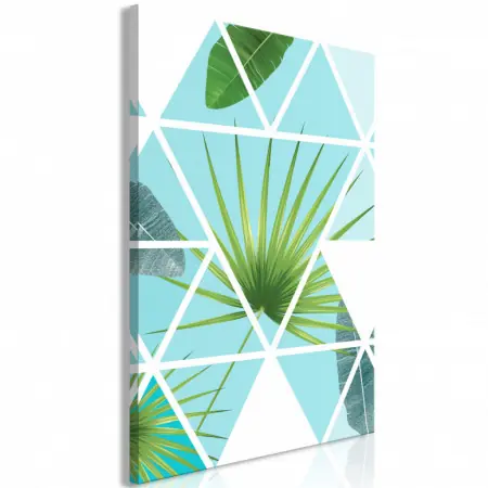 Tablou - Geometric Palm (1 Part) Vertical 40x60 cm Plată sigură