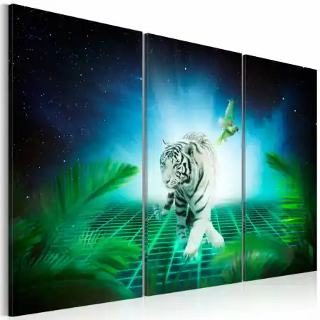 Reducere extra Tablou - Ice tiger 120x80 cm