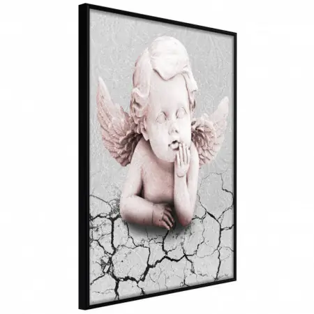 Ieftin Poster - Cherub, cu Ramă neagră, 20x30 cm