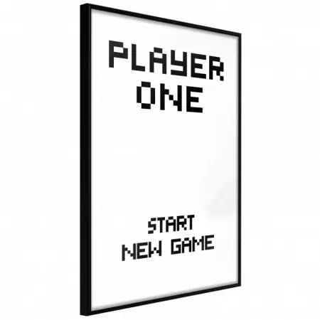 Poster - Player One, cu Ramă neagră, 40x60 cm Nu rata