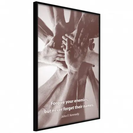Preferatul clienților Poster - Hands, cu Ramă neagră, 20x30 cm
