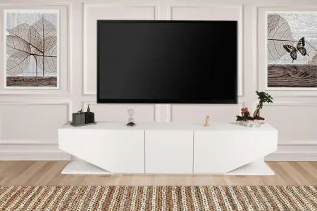 Comodă TV İnci, Alb Reducere