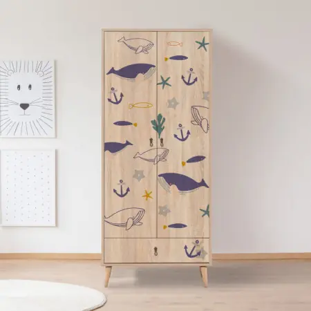 Dulap pentru haine City, Multicolor Cumpărături sigure