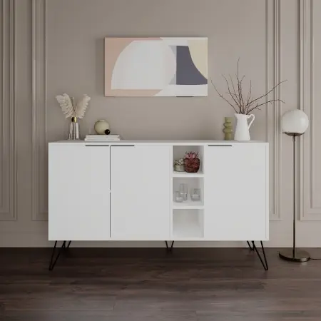 Reduceri Consolă Clara Alb 142x83x35.6 cm