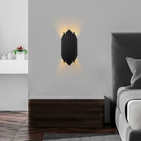 Ofertă de sezon Aplica Kara Negru 18x40x8 cm