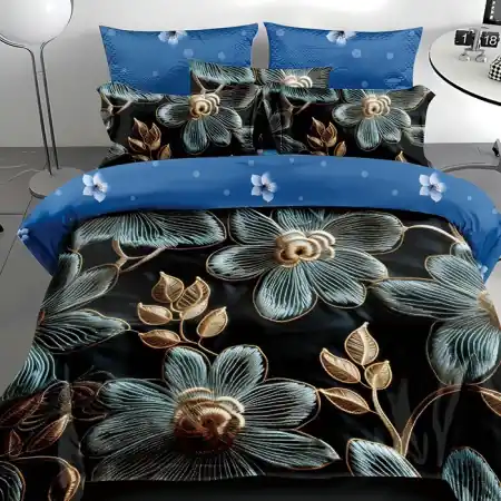 Lenjerie 3D cu Elastic 180x200 Ava (Finet) Cumpărături sigure