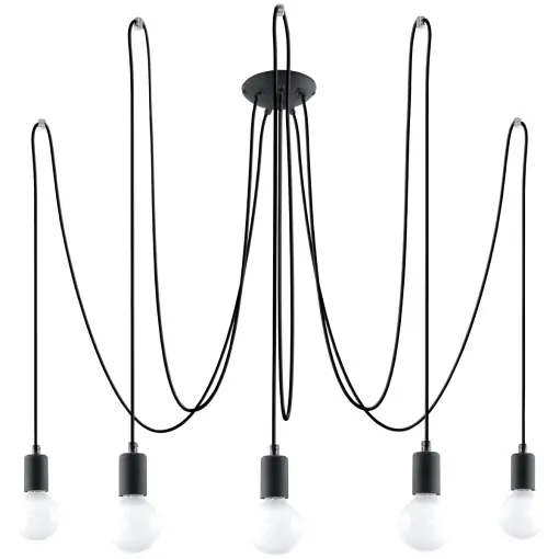 Cel mai vândut Candelabru EDISON 5 Negru